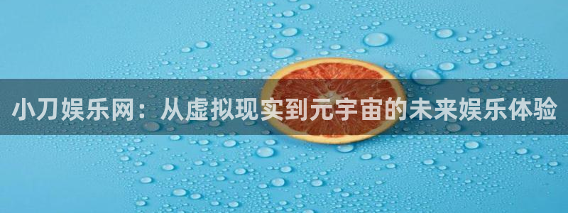 2元彩票2登录地址：小刀娱乐网：从虚拟现实到元宇宙的未来娱乐体验