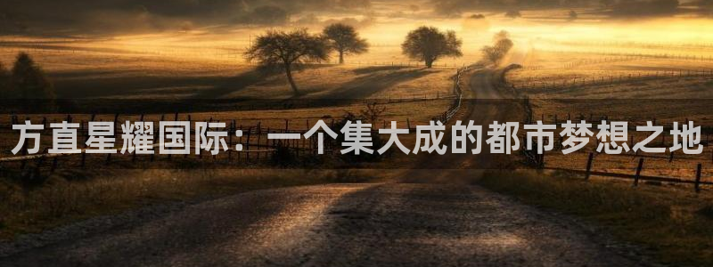 2元彩票体育在线注册：方直星耀国际：一个集大成的都市梦想之地